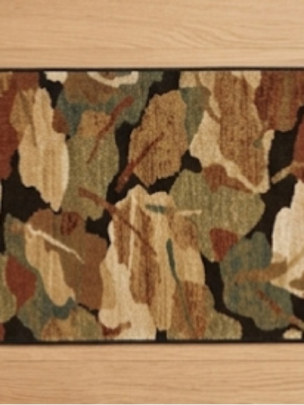 Tan & Multicolor Leaf-Pattern Door Mat - Picture 3 of 4